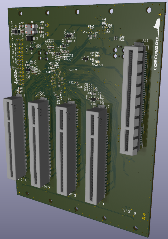 HotRIO Corcovado Backplane board front