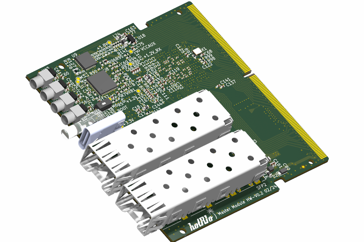 Axisymmetric view of the HotRIO DDR card