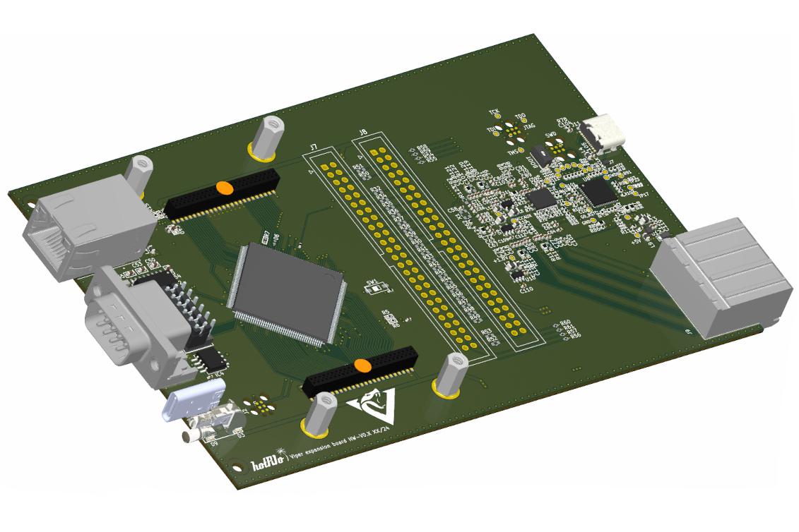 Axisymmetric view of the HotRIO Viper board